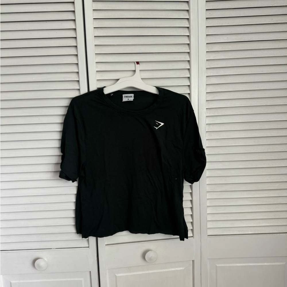 Gymshark Dark Green Cropped Tee